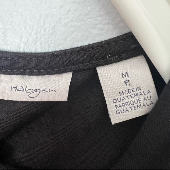 Halogen Black Sleeveless Flutter Sleeve Sheath Dress Medium Career Bridal - Picture 6 of 9